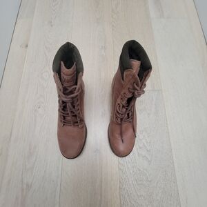 COUGAR Women's Tan Combat Boots